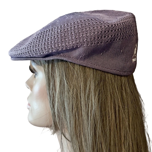 KANGOL Flat Cap Newsboy Hat Tropic 504 Ventair Lavender Born British Unisex NWOT - Picture 4 of 12
